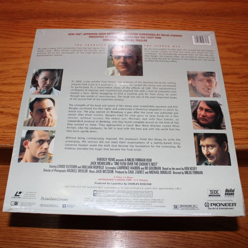3/$118❤️new ONE FLEW OVER THE CUCKOO'S NEST Pioneer Special Edition 2-Laserdisc - Picture 3 of 8